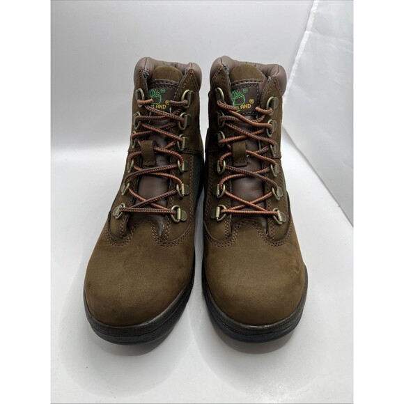 Timberland Youth Field Boots 6in Medium Brown Nubuck Size 3 - Picture 4 of 9